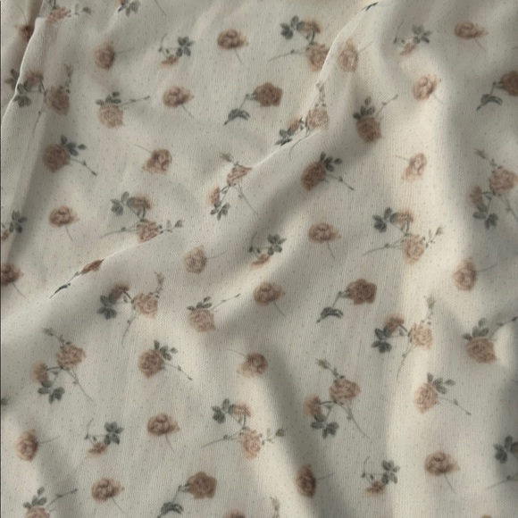 Pink Lily Cream Maxi Skirt with yellow Floral Print - Picture 3 of 3